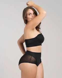 High-Waisted Sheer Lace Shaperknicker -Fitted Clothes Shop 012984L 700 1200x1500 2021 3