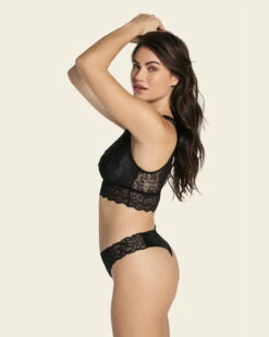 High-neck Unlined Lace Crop Top Wireless Bralette 16 High-neck Unlined Lace Crop Top Wireless Bralette -Fitted Clothes Shop 015807 700 1200x1500 2023 4