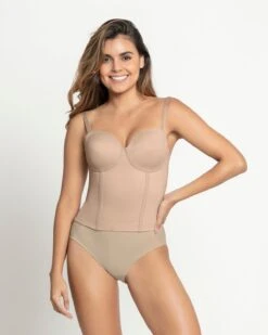 Longline Strapless Bustier Bra -Fitted Clothes Shop 091070C 802 1200x1500 2022 3