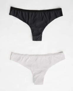 2-Pack Super-Soft Low-Rise Thong Knickers