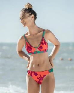 Front Cutout Tie Back Eco-Friendly Bikini Top Made Of Recycled Plastic -Fitted Clothes Shop 192092 632 1200X1500 5