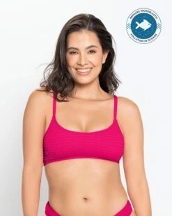 Eco-Friendly Textured Bikini Top Made Of Recycled Nylon -Fitted Clothes Shop 192117N 338 1200X1500 tg 1