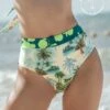 Eco-Friendly High-Waisted Slimming Bikini Bottom Made Of Recycled Plastic