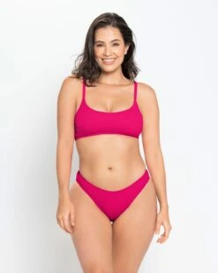 Eco-Friendly Ruched Cheeky High-Leg Bikini Bottom -Fitted Clothes Shop 192635M 338 1200X1500 tg 3