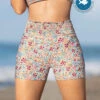 High-Waisted Ruffle Swim Short + BIO-PET Technology