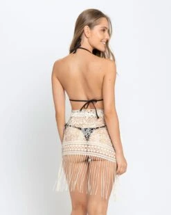Jacquard Sheer Mesh Fringed Beach Cover-Up Sarong -Fitted Clothes Shop 193403 018 1200X1500 usa 3