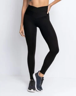 Criss Cross V Shape Waistband Legging