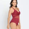 Sophisticated Sheer Cutout Slimming One-Piece Swimsuit