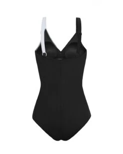 Cross-Front Contrast Graphic One-Piece Slimming Swimsuit -Fitted Clothes Shop 19A057 700 1200x1500 2022 RENDER 2