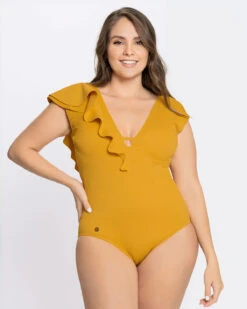 Ribbed One-Piece Slimming Swimsuit With Ruffles 24 Ribbed One-Piece Slimming Swimsuit With Ruffles -Fitted Clothes Shop 19A103N 122 1200X1500 TG 1