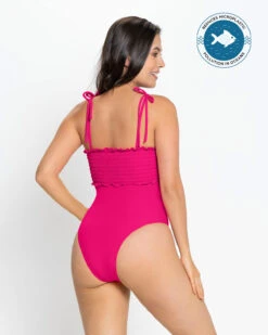 Eco-Friendly Recycled Nylon Swimsuit With Ruching -Fitted Clothes Shop 19A110N 338 1200X1500 tg 2