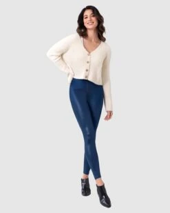 Leather Look Zip-Front Sculpting Legging -Fitted Clothes Shop 441000 546 1200X1500 o.k 1