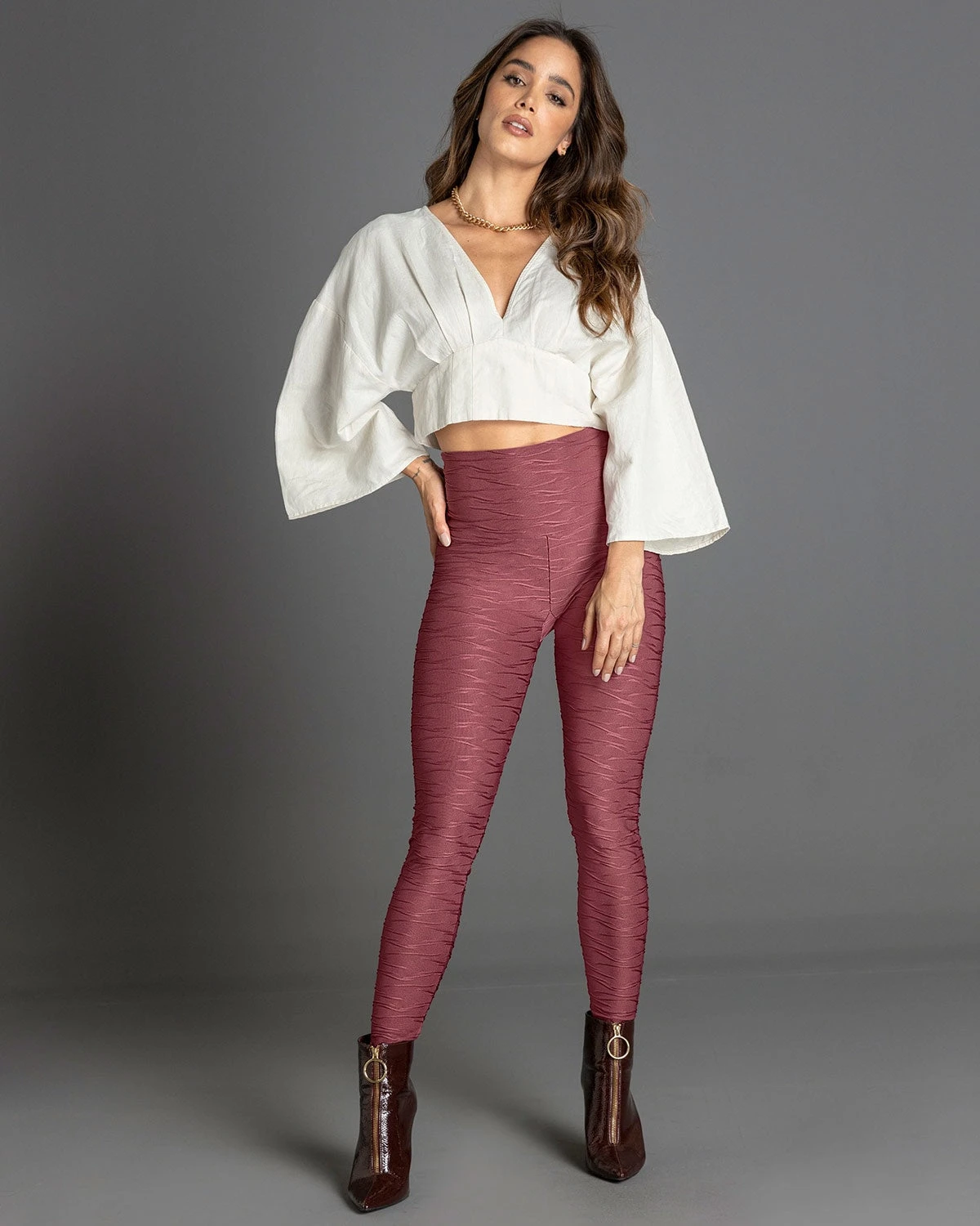 Ribbed Firm Tummy Compression Legging 12 Ribbed Firm Tummy Compression Legging - Image 12